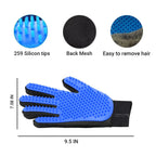 Upgraded Pet Grooming Gloves – 255 Silicone Tips 2-in-1 Deshedding & Massage Mitts