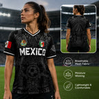 2026 Mexico Retro Soccer Jersey – White & Red Guadalupe, Sugar Skull & Aztec Calendar Football Shirt