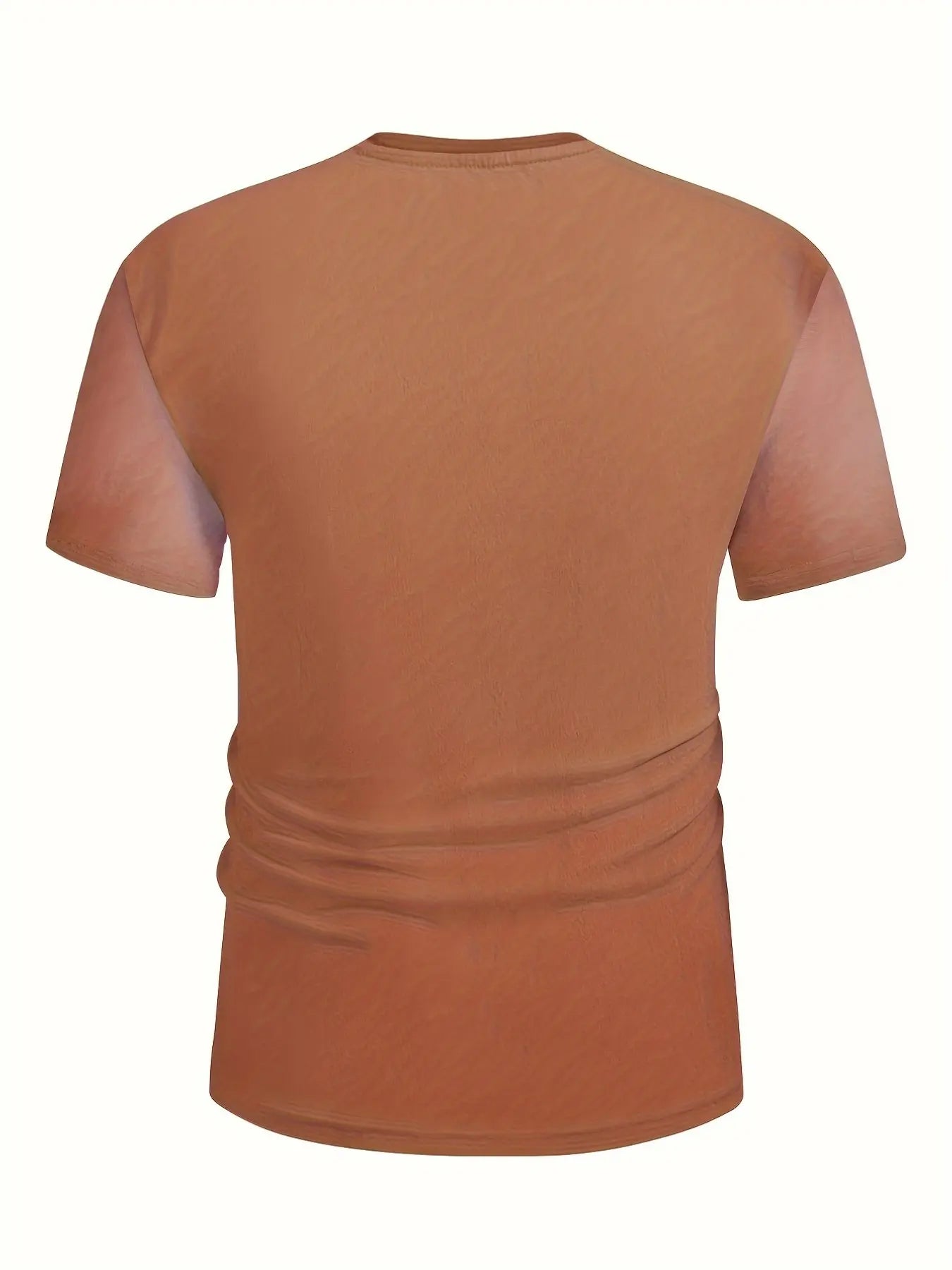 Men's Trendy 3D Muscle Print Short Sleeve T-Shirt – Comfortable Casual Streetwear Crew Neck