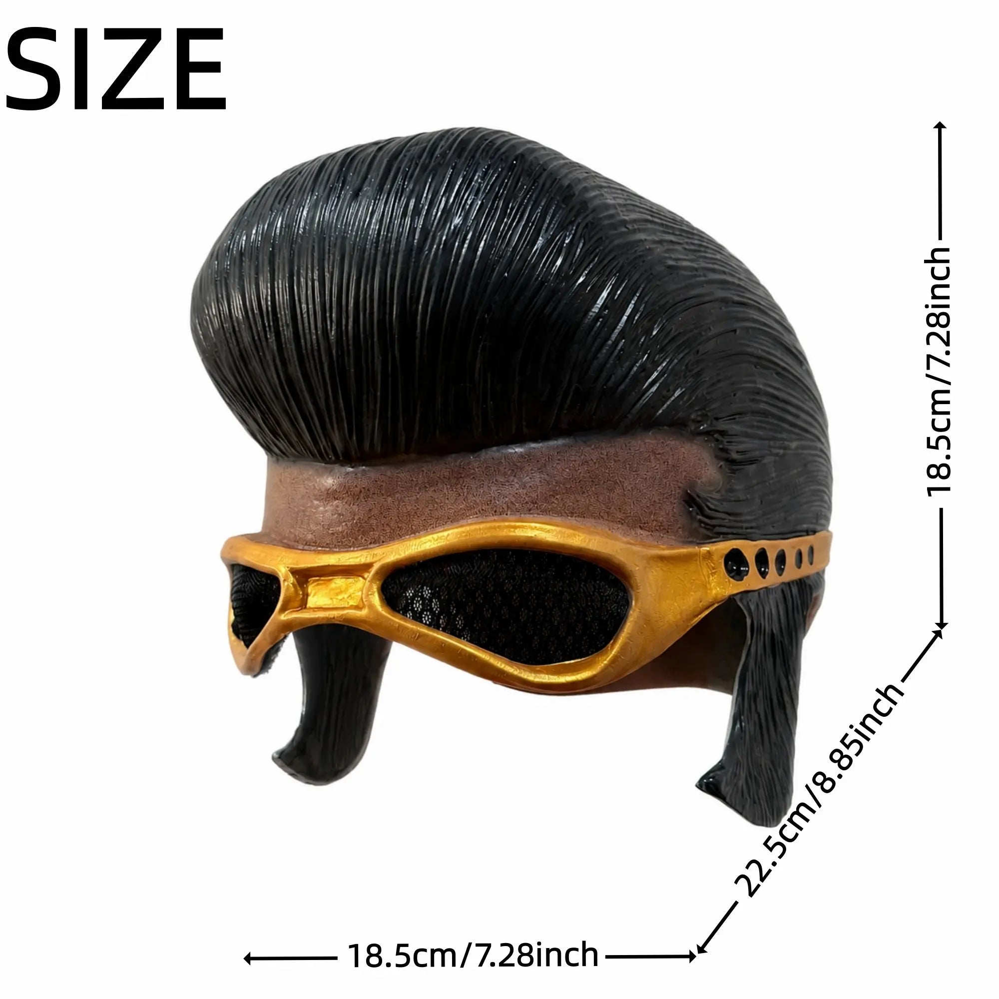 Retro rockstar mask official size diagram