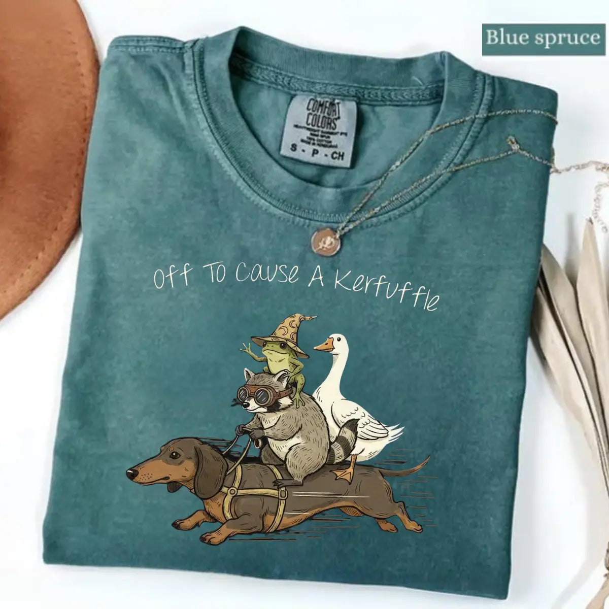 Comfort Colors® "Off To Cause A Kerfuffle" Shirt | Funny Retro Graphic Tee