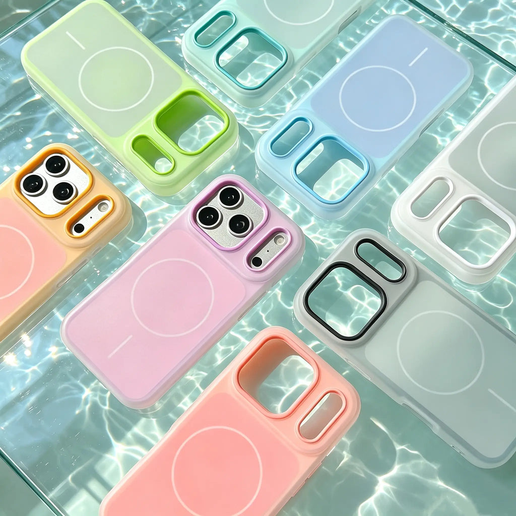 MagSafe Phone Case – Dual Layer Color-Blocking Shockproof Cover for iPhone 17 Pro Max