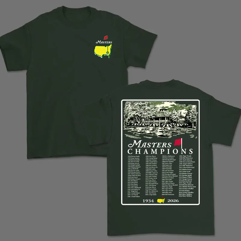90th Masters Champions Shirt | 2026 Augusta Tournament Memorial Tee