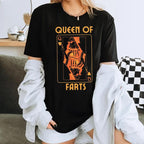 Queen Of Farts T Shirt, Funny Joke Tee, Inappropriate Fart Shirt, Prank Gift For Her, Embarrassing Humor Shirt