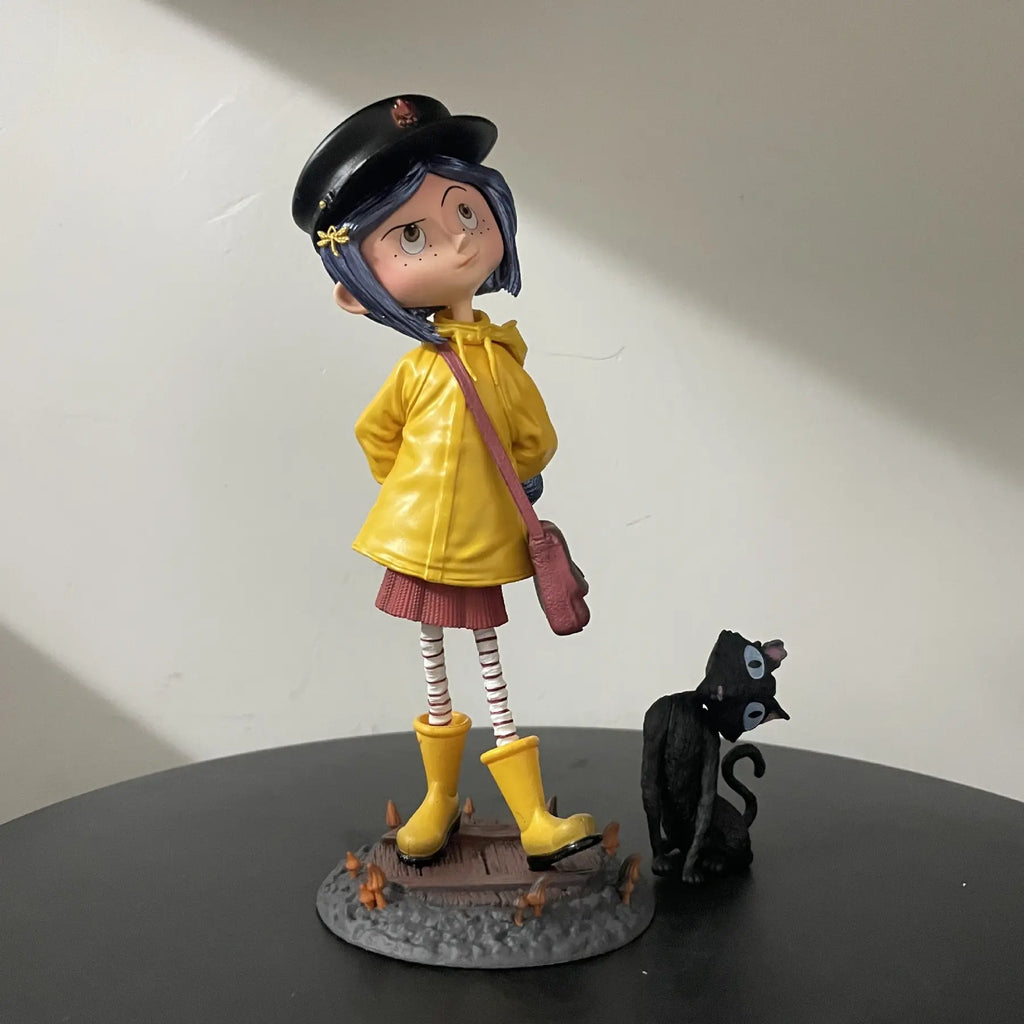 Ghost Mom Caroline & Cat Q-Version Standing Anime Figure – Collectible Desktop Decor Model
