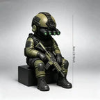 Mini Hardcore Tactical Special Forces Figure – Night Vision Military Desk Decor