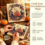 Halloween Ghost Pearl Art DIY Kit – Spooky Cute 3D Craft Gift for Fall Home Decor