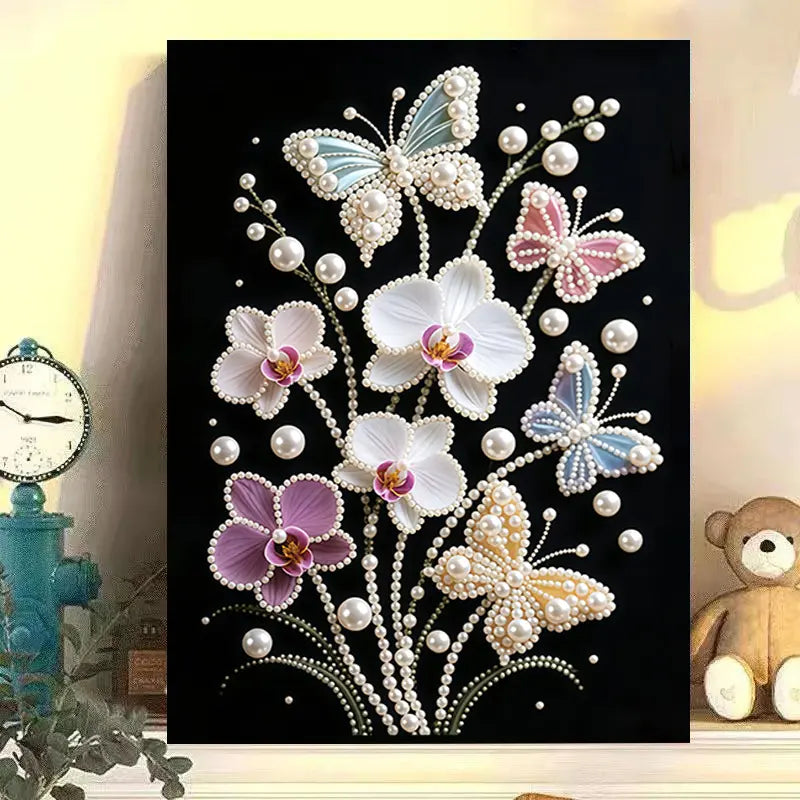 Fireworks Romantic Castle 5D Diamond Painting Kit – DIY Acrylic Round Bead Art Set