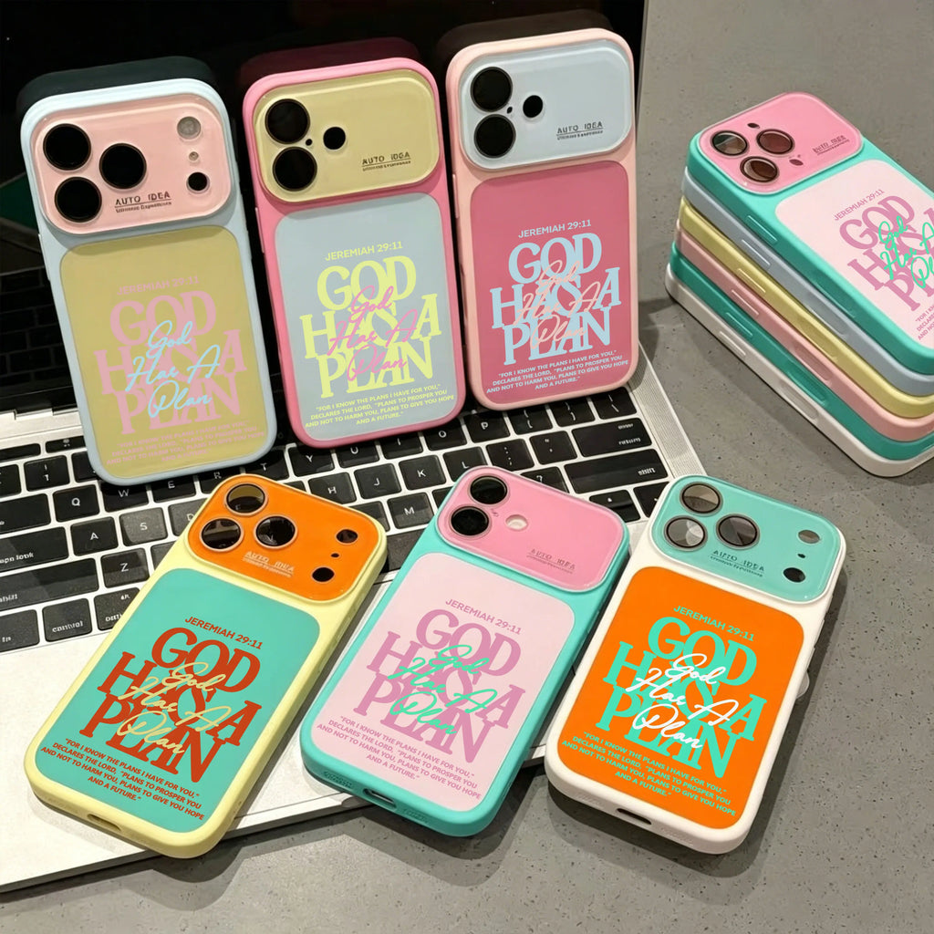 Jeremiah 29:11 Christian Bible Verse Color Block Phone Case for iPhone 17 Pro Max – Dual-Layer TPU-PC Protective Shell with Raised Camera Guard