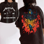 Retro Eddie Munson T-Shirt (2-seitig), Eddie Upside Down Grafik-Sweatshirt, Hoodie 