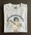 Comfort Colors Boy Mom Tee: Outnumbered Baseball Goose Graphic Unisex Shirt