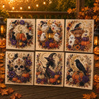 Halloween Ghost Pearl Art DIY Kit – Spooky Cute 3D Craft Gift for Fall Home Decor