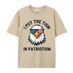 Comfort Colors "Put The Tism In Patriotism" Athletic Eagle Shirt – 2026 Funny Pure Cotton Streetwear Tee