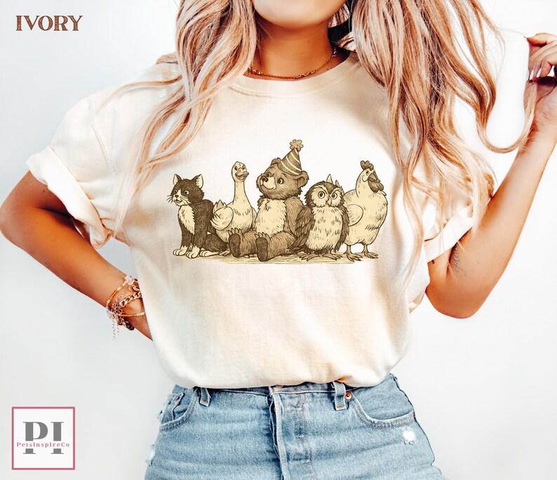 Comfort Colors Little Bear T-shirt Vintage 90s Animals Retro Tee Gift Idea