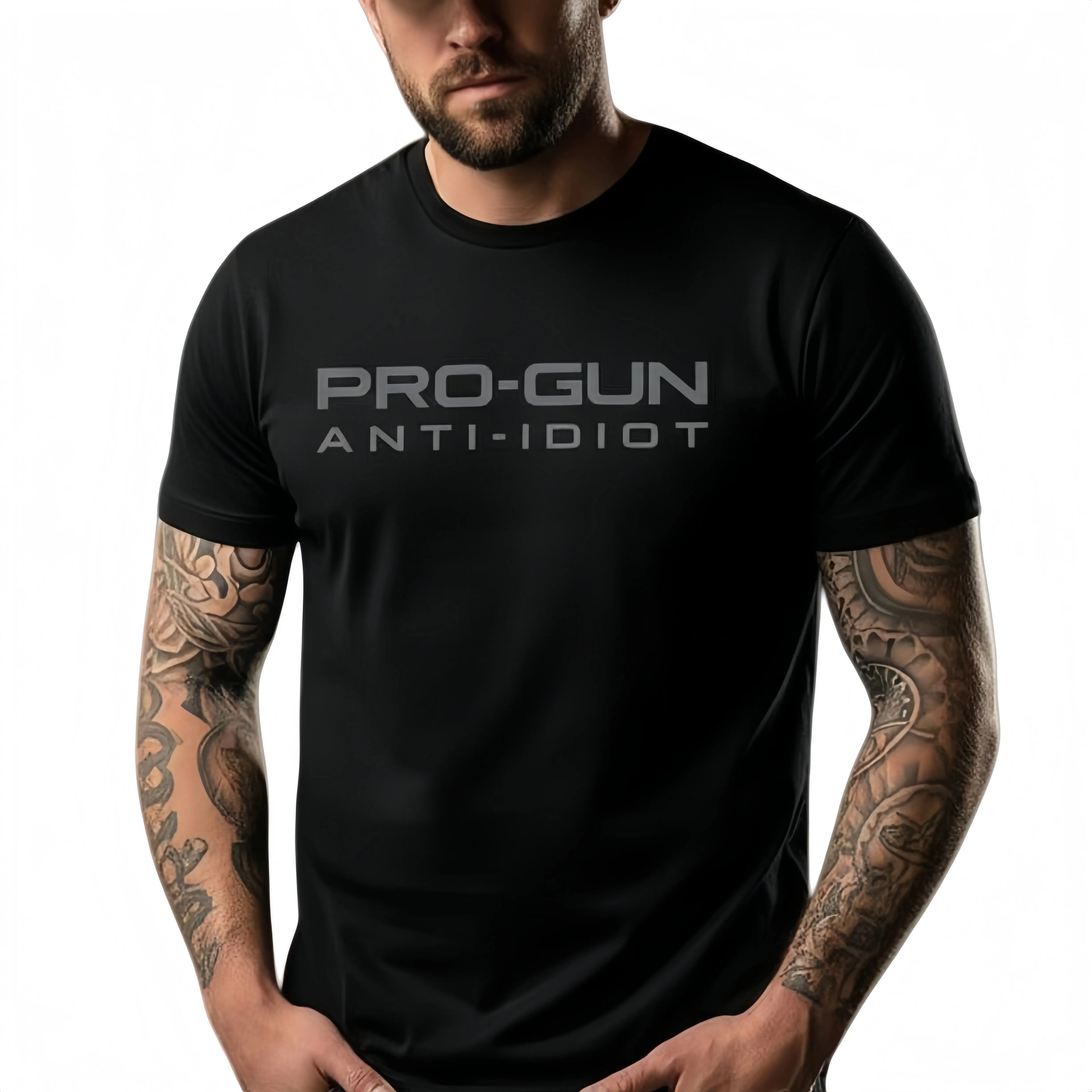 "Pro-Gun Anti-Idiot" T-Shirt | Vintage Washed Pro-2A Tactical Tee