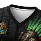 Mexico Aztec Warrior 3D All-Over Print Shirt – Patriotic Eagle & Snake Sports Tee