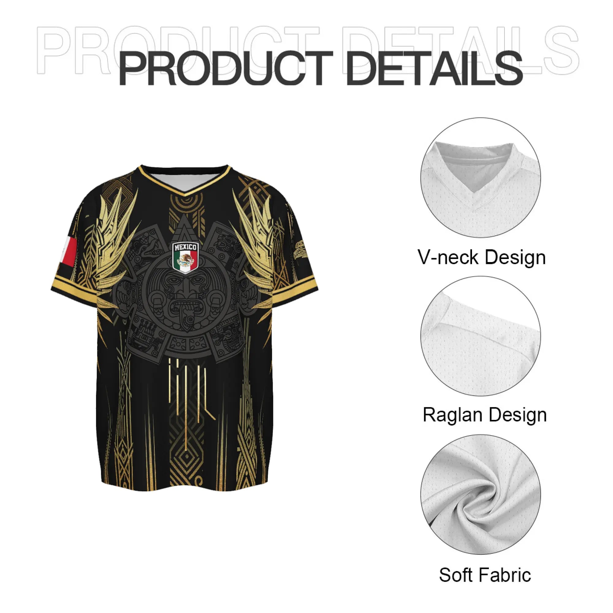 2026 Mexico Aztec Warrior Graphic Soccer Jersey