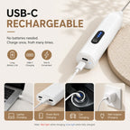 Electric Handheld Milk Frother – USB-C Rechargeable Stainless Steel Foam Maker