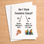 Funny Mother's Day Card | Sarcastic Gag Gift for Mom (Blank Inside)