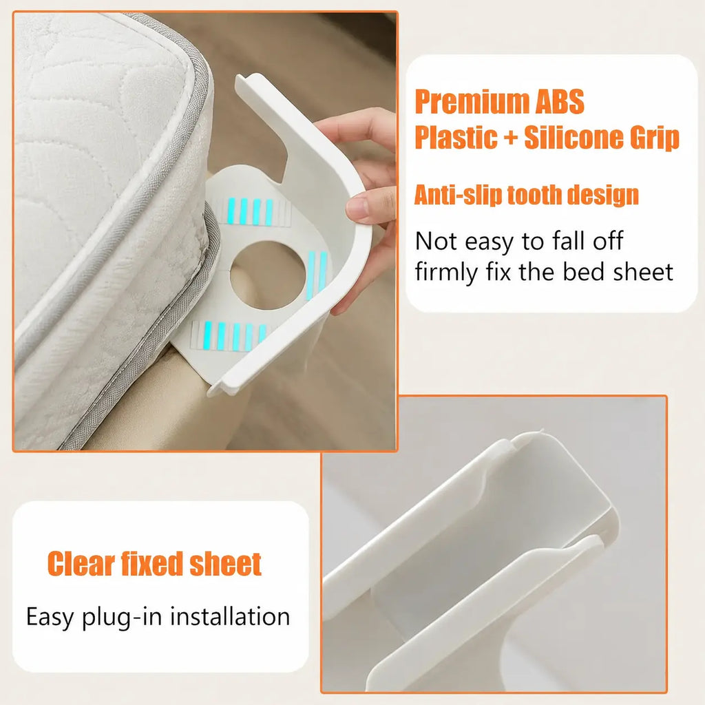 Heavy-Duty Bed Sheet Clips – Locking Mattress Corner Holders & Anti-Slip Fasteners